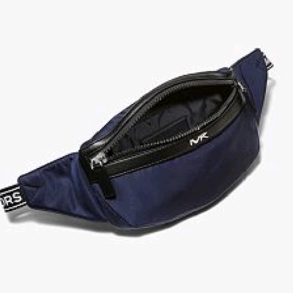 Michael Kors Other - MICHAEL KORS MENS Kent Logo Tape Nylon Gabardine Belt Bag Sling  Pack Crossbody